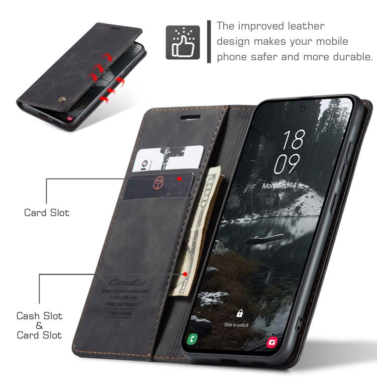 For Galaxy S25 Edge 5G CaseMe 013 Multifunctional Horizontal Flip Leather Phone Case