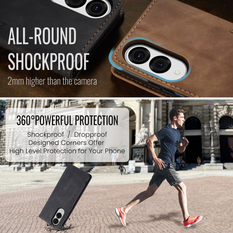 For Galaxy S25 Edge 5G CaseMe 013 Multifunctional Horizontal Flip Leather Phone Case