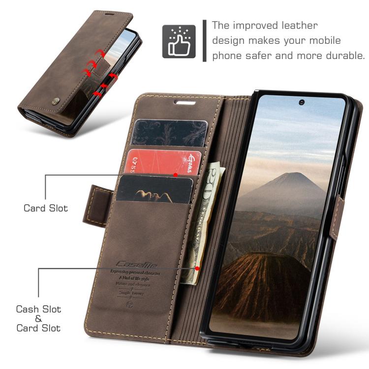 For Galaxy Z Fold7 CaseMe 013 Multifunctional Horizontal Flip Leather Phone Case