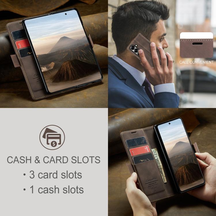 For Galaxy Z Fold7 CaseMe 013 Multifunctional Horizontal Flip Leather Phone Case