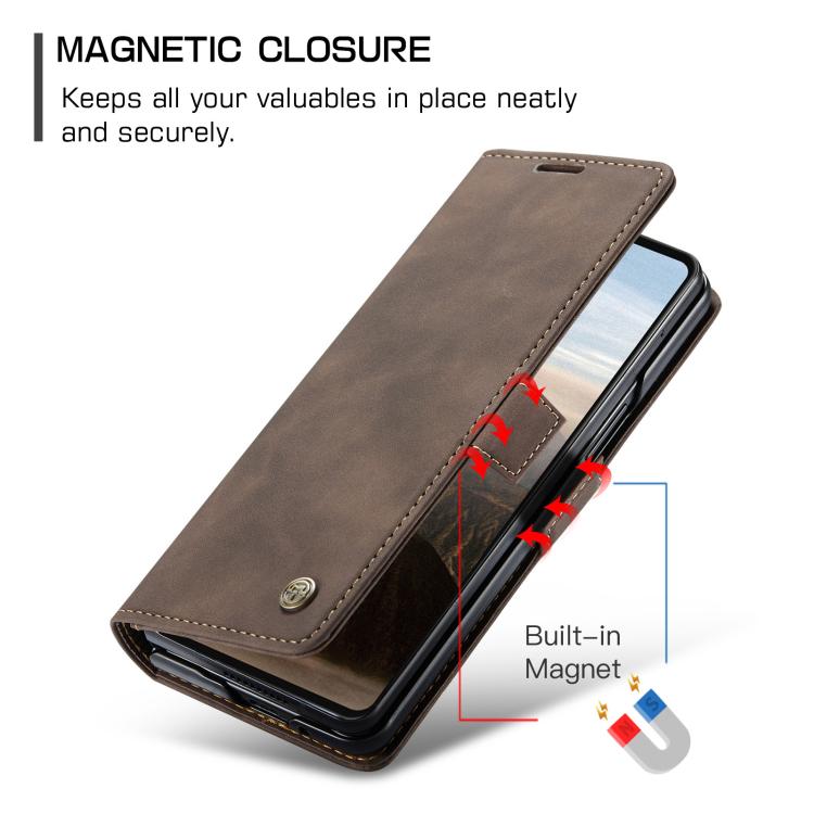 For Galaxy Z Fold7 CaseMe 013 Multifunctional Horizontal Flip Leather Phone Case