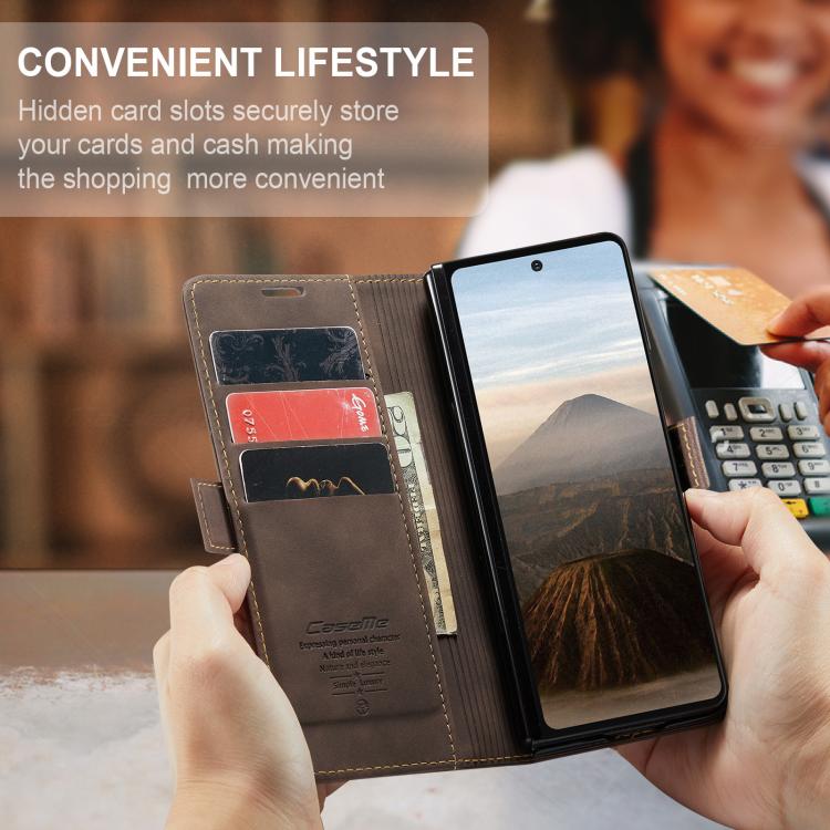 For Galaxy Z Fold7 CaseMe 013 Multifunctional Horizontal Flip Leather Phone Case
