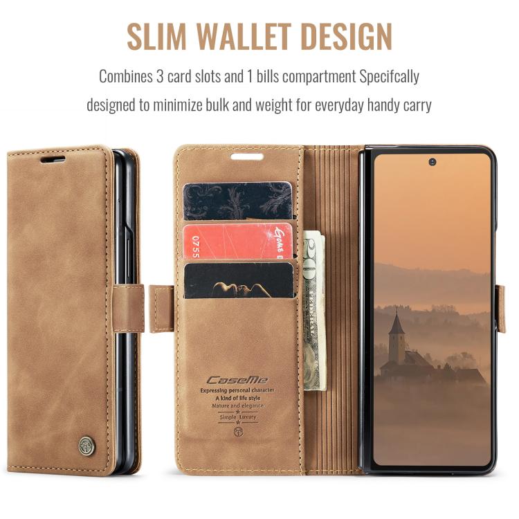 For Galaxy Z Fold7 CaseMe 013 Multifunctional Horizontal Flip Leather Phone Case