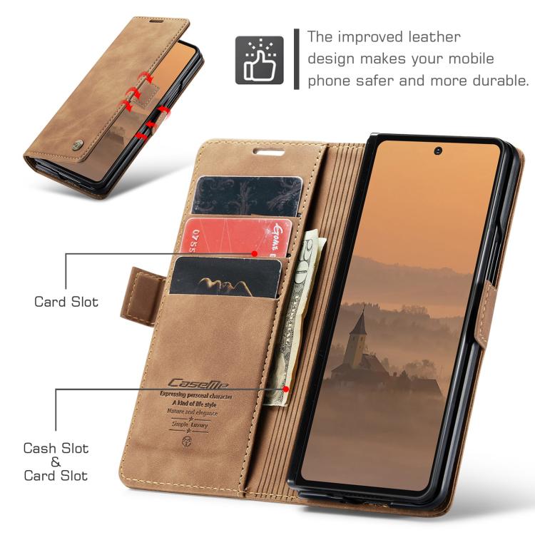 For Galaxy Z Fold7 CaseMe 013 Multifunctional Horizontal Flip Leather Phone Case