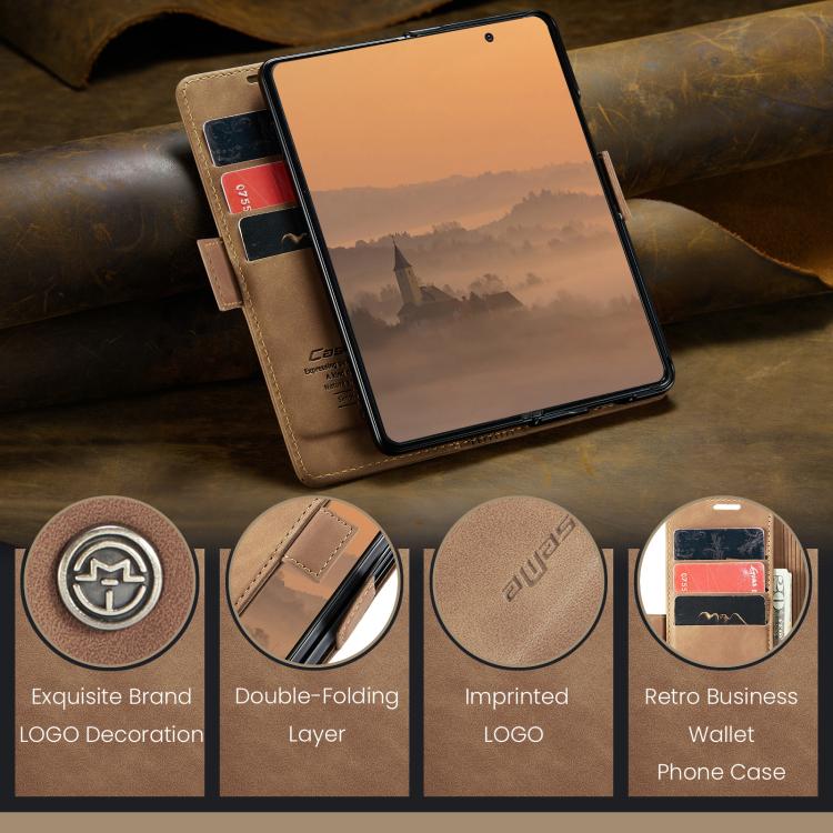 For Galaxy Z Fold7 CaseMe 013 Multifunctional Horizontal Flip Leather Phone Case