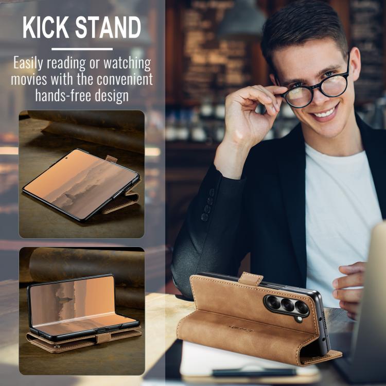 For Galaxy Z Fold7 CaseMe 013 Multifunctional Horizontal Flip Leather Phone Case