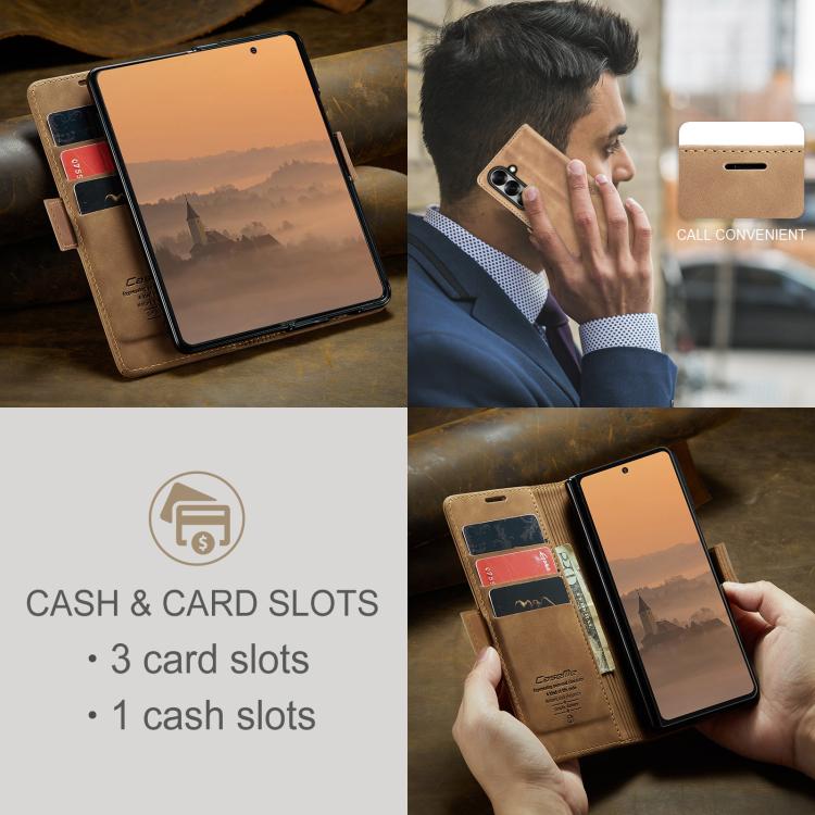 For Galaxy Z Fold7 CaseMe 013 Multifunctional Horizontal Flip Leather Phone Case