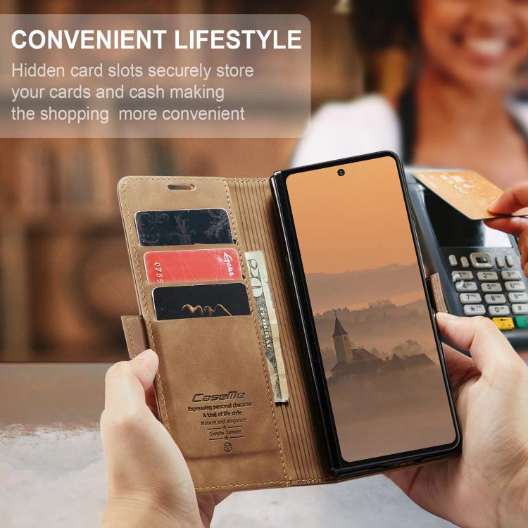 For Galaxy Z Fold7 CaseMe 013 Multifunctional Horizontal Flip Leather Phone Case