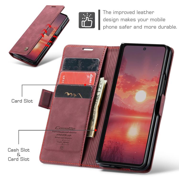For Galaxy Z Fold7 CaseMe 013 Multifunctional Horizontal Flip Leather Phone Case