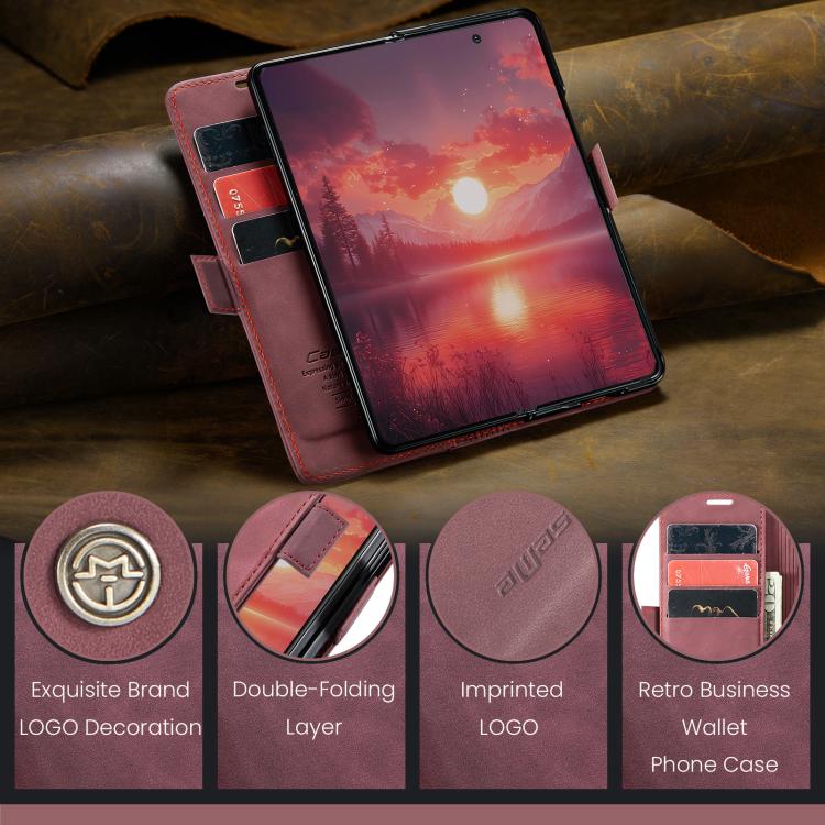 For Galaxy Z Fold7 CaseMe 013 Multifunctional Horizontal Flip Leather Phone Case