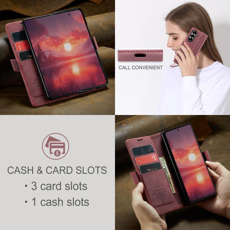 For Galaxy Z Fold7 CaseMe 013 Multifunctional Horizontal Flip Leather Phone Case