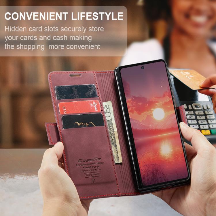 For Galaxy Z Fold7 CaseMe 013 Multifunctional Horizontal Flip Leather Phone Case