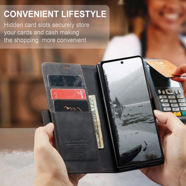 For Galaxy Z Fold7 CaseMe 013 Multifunctional Horizontal Flip Leather Phone Case
