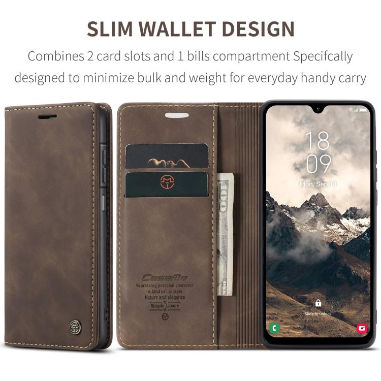 For Galaxy A17 4G CaseMe 013 Multifunctional Horizontal Flip Leather Phone Case