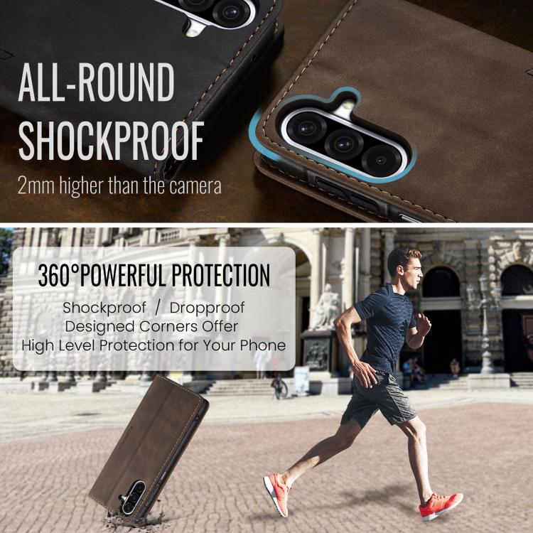 For Galaxy A17 4G CaseMe 013 Multifunctional Horizontal Flip Leather Phone Case
