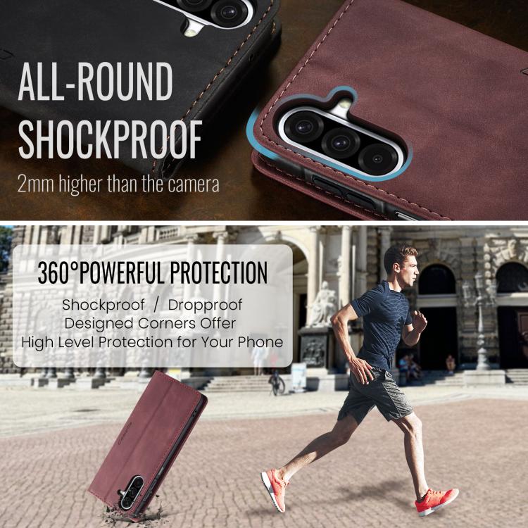 For Galaxy A17 4G CaseMe 013 Multifunctional Horizontal Flip Leather Phone Case
