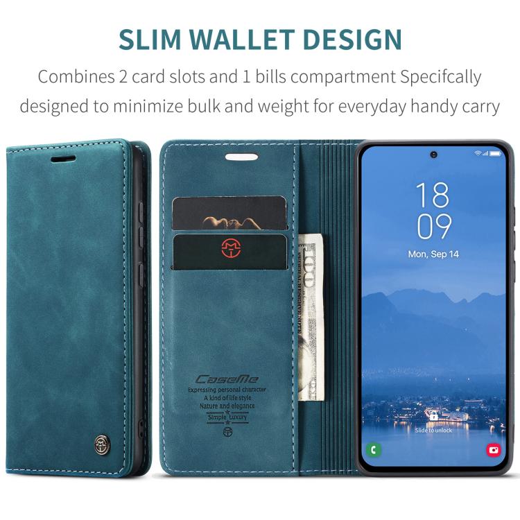For Galaxy S25 FE 5G CaseMe 013 Multifunctional Horizontal Flip Leather Phone Case