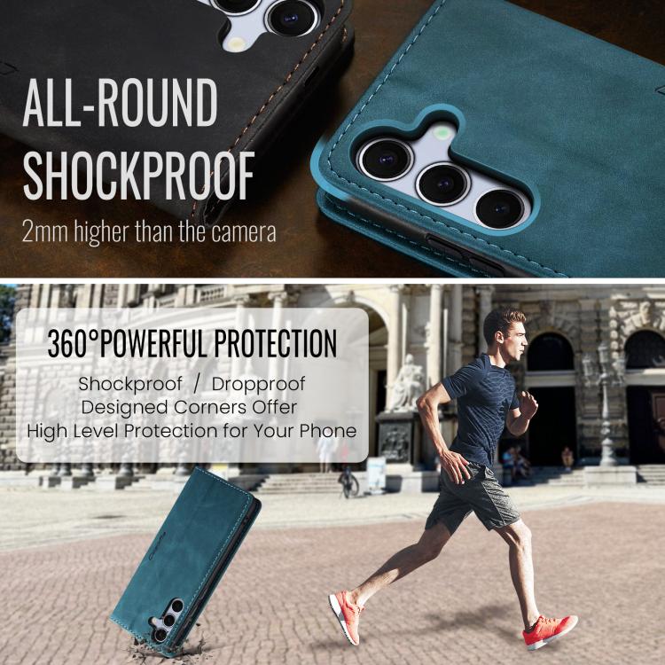 For Galaxy S25 FE 5G CaseMe 013 Multifunctional Horizontal Flip Leather Phone Case