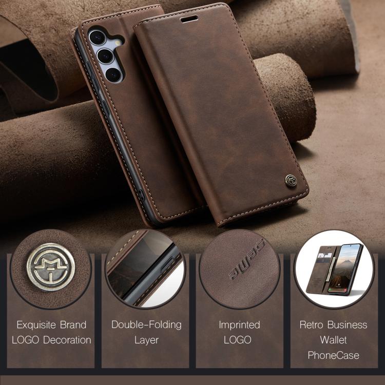 For Galaxy S25 FE 5G CaseMe 013 Multifunctional Horizontal Flip Leather Phone Case