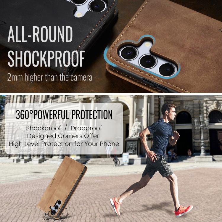 For Galaxy S25 FE 5G CaseMe 013 Multifunctional Horizontal Flip Leather Phone Case