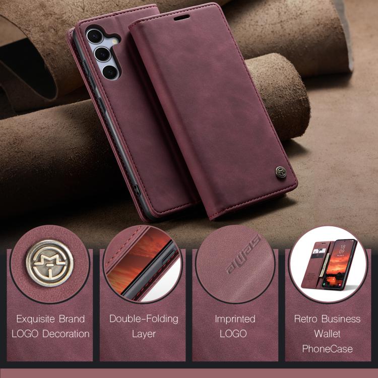 For Galaxy S25 FE 5G CaseMe 013 Multifunctional Horizontal Flip Leather Phone Case