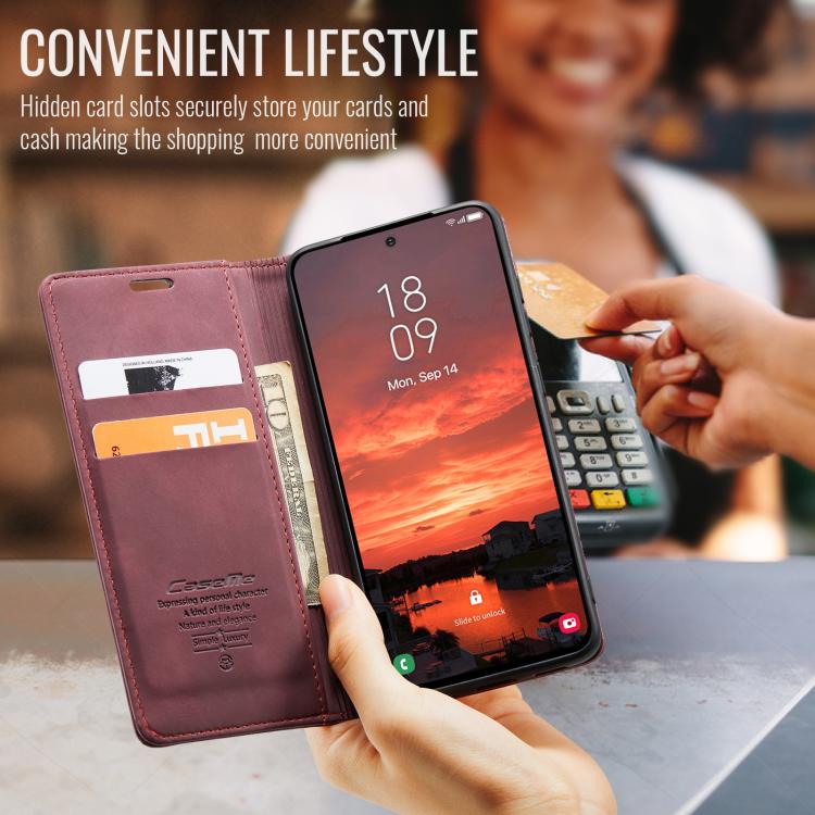 For Galaxy S25 FE 5G CaseMe 013 Multifunctional Horizontal Flip Leather Phone Case