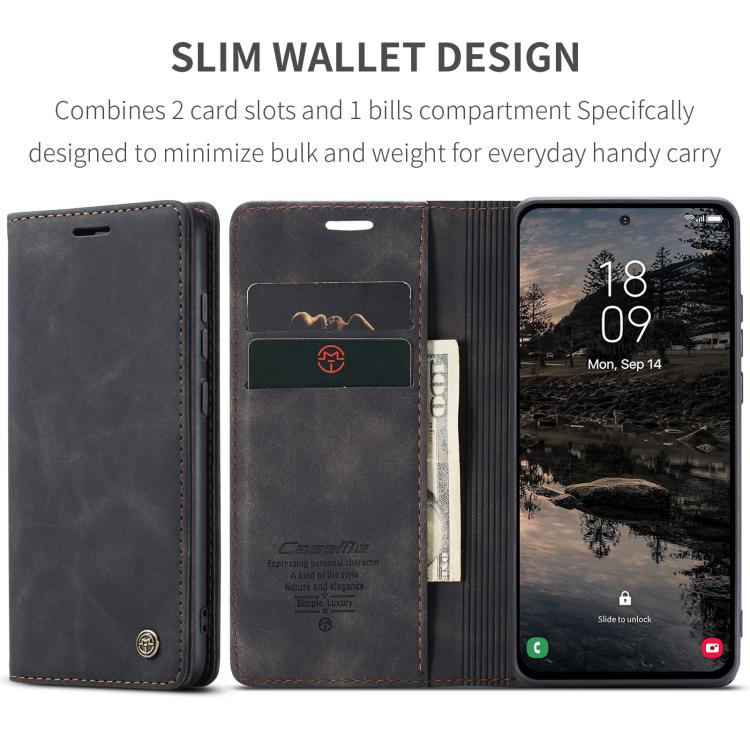For Galaxy S25 FE 5G CaseMe 013 Multifunctional Horizontal Flip Leather Phone Case