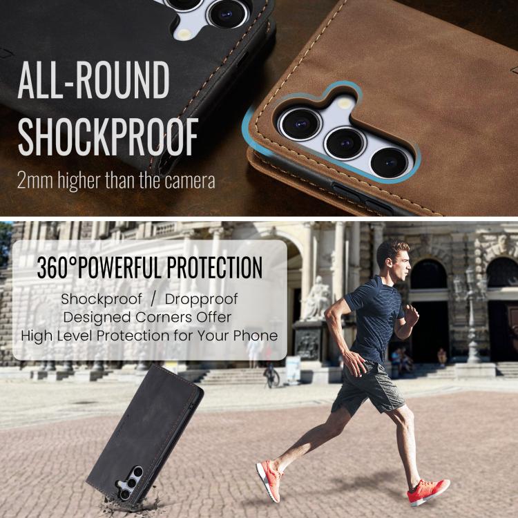 For Galaxy S25 FE 5G CaseMe 013 Multifunctional Horizontal Flip Leather Phone Case