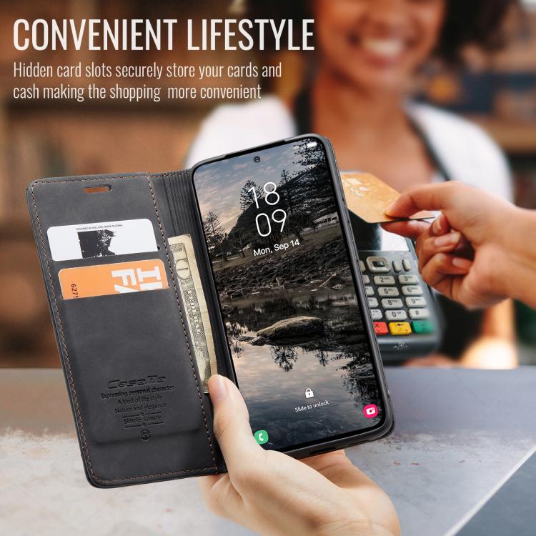 For Galaxy S25 FE 5G CaseMe 013 Multifunctional Horizontal Flip Leather Phone Case