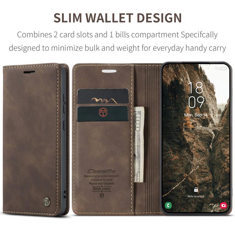For Galaxy S26 5G CaseMe 013 Multifunctional Horizontal Flip Leather Phone Case