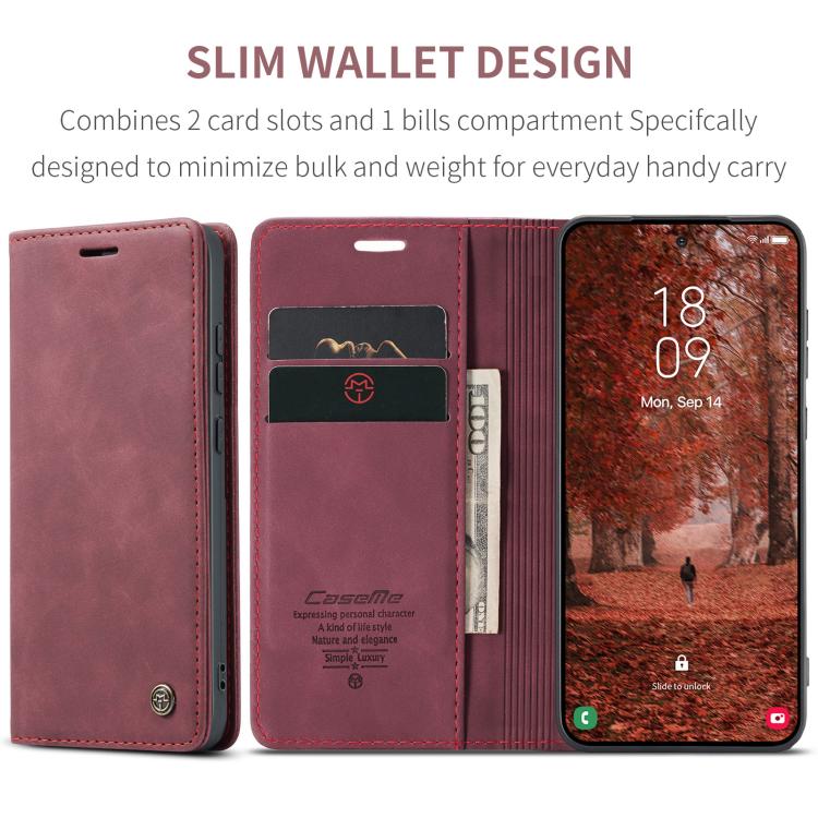 For Galaxy S26+ 5G CaseMe 013 Multifunctional Horizontal Flip Leather Phone Case