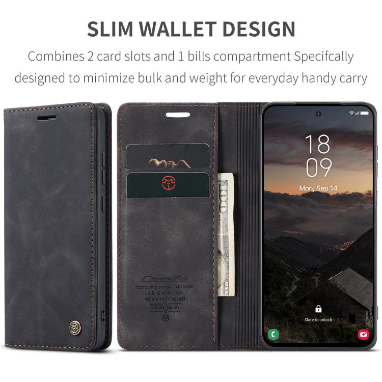 For Galaxy S26+ 5G CaseMe 013 Multifunctional Horizontal Flip Leather Phone Case