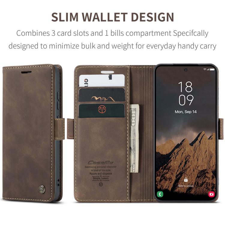 For Galaxy S26 Ultra 5G CaseMe 013 Multifunctional Horizontal Flip Leather Phone Case