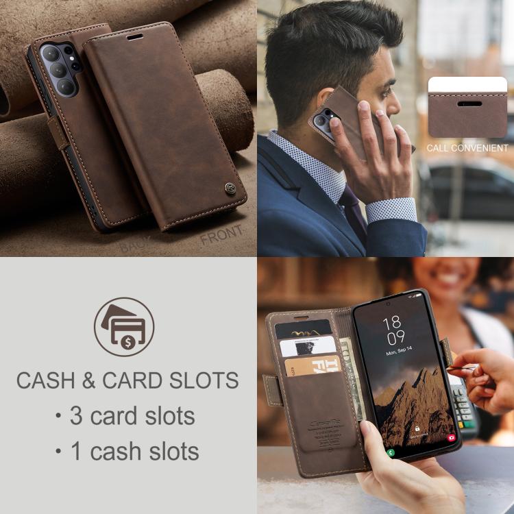 For Galaxy S26 Ultra 5G CaseMe 013 Multifunctional Horizontal Flip Leather Phone Case