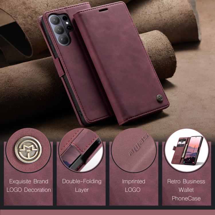 For Galaxy S26 Ultra 5G CaseMe 013 Multifunctional Horizontal Flip Leather Phone Case