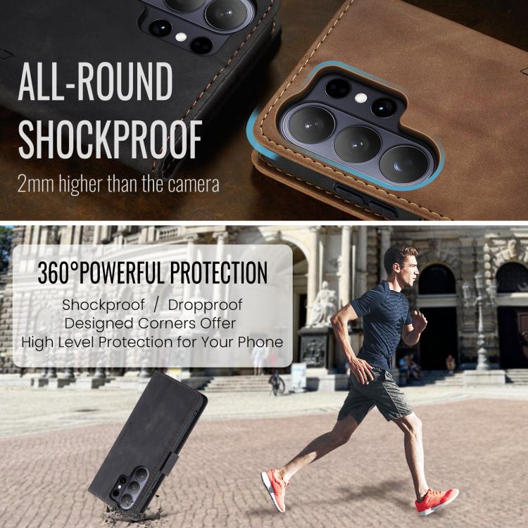 For Galaxy S26 Ultra 5G CaseMe 013 Multifunctional Horizontal Flip Leather Phone Case