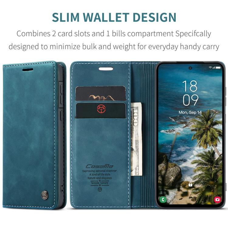 For Galaxy A57 5G CaseMe 013 Multifunctional Horizontal Flip Leather Phone Case
