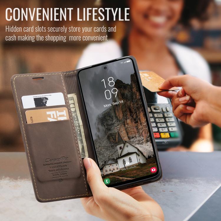 For Galaxy A57 5G CaseMe 013 Multifunctional Horizontal Flip Leather Phone Case
