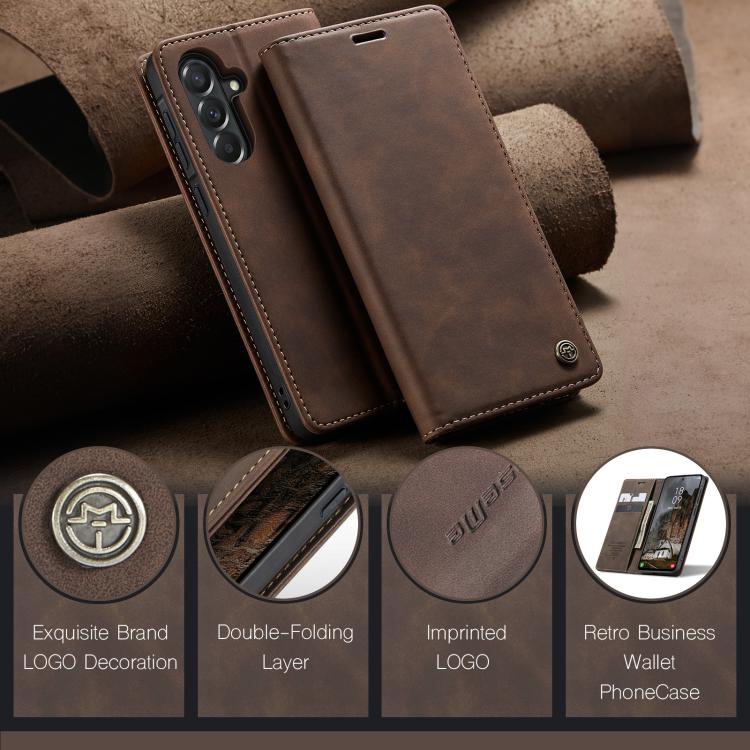 For Galaxy A57 5G CaseMe 013 Multifunctional Horizontal Flip Leather Phone Case