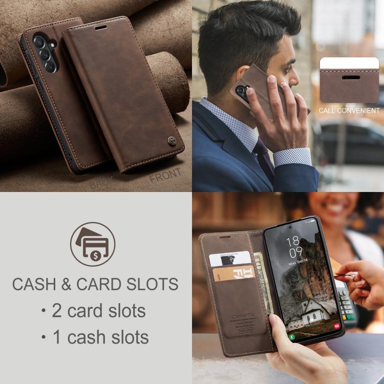 For Galaxy A57 5G CaseMe 013 Multifunctional Horizontal Flip Leather Phone Case