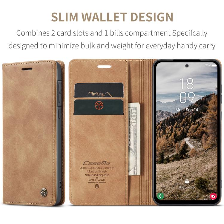 For Galaxy A57 5G CaseMe 013 Multifunctional Horizontal Flip Leather Phone Case