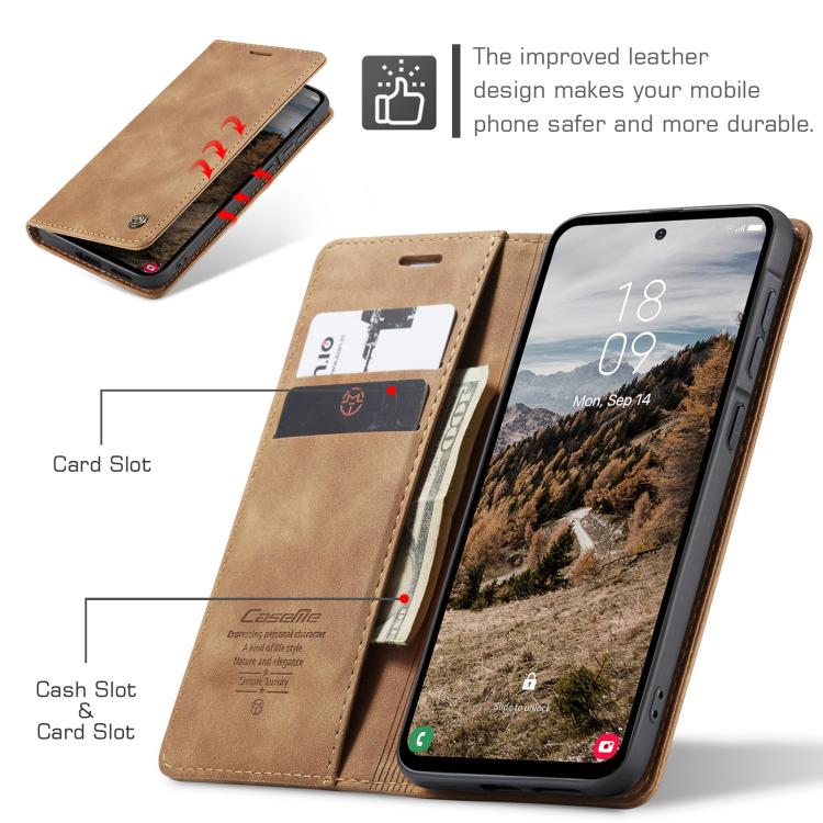 For Galaxy A57 5G CaseMe 013 Multifunctional Horizontal Flip Leather Phone Case