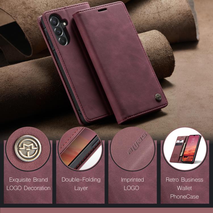 For Galaxy A57 5G CaseMe 013 Multifunctional Horizontal Flip Leather Phone Case