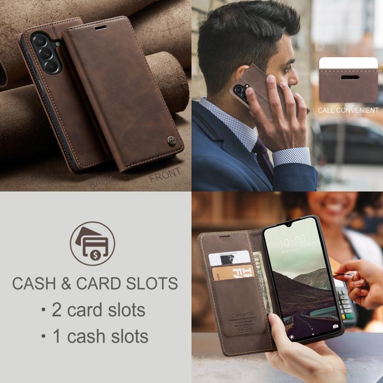 For Galaxy A27 5G CaseMe 013 Multifunctional Horizontal Flip Leather Phone Case