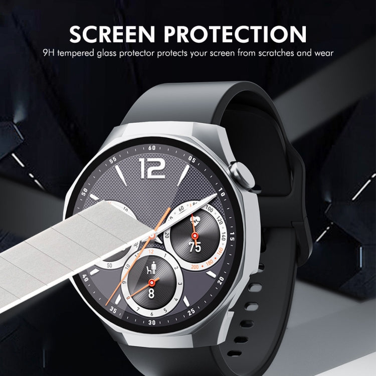 For Huawei Watch GT 5 Pro 42mm ENKAY Hat-Prince Tempered Glass Film Integrated PC Watch Case