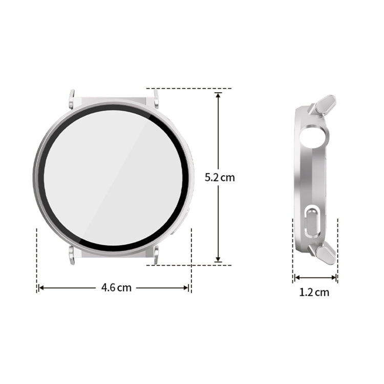 For Huawei Watch GT 5 Pro 42mm ENKAY Hat-Prince Tempered Glass Film Integrated PC Watch Case