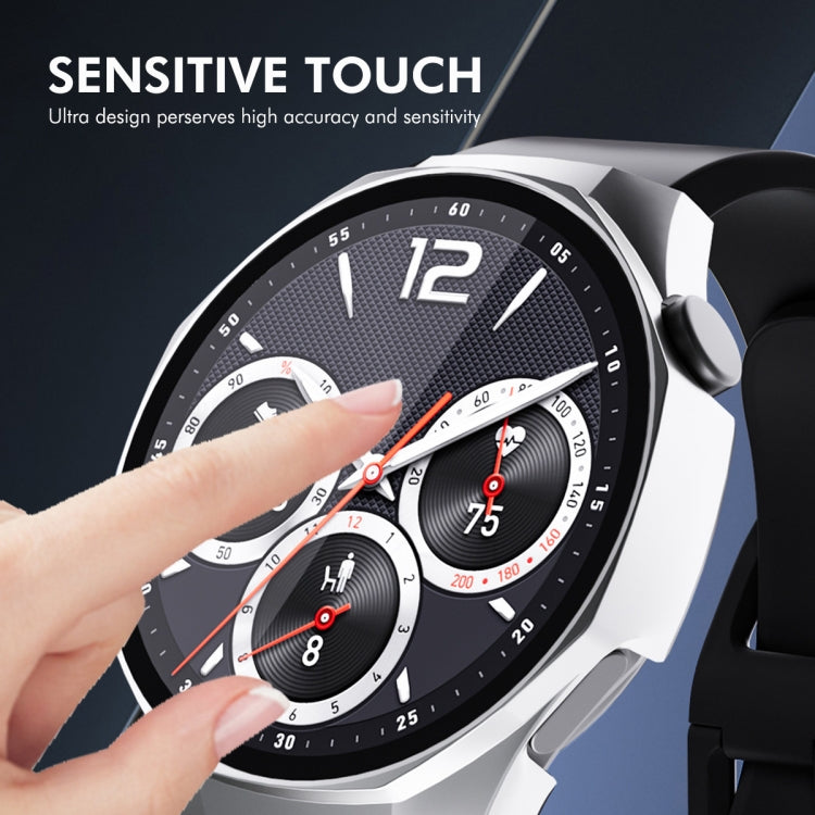For Huawei Watch GT 5 Pro 42mm ENKAY Hat-Prince Tempered Glass Film Integrated PC Watch Case