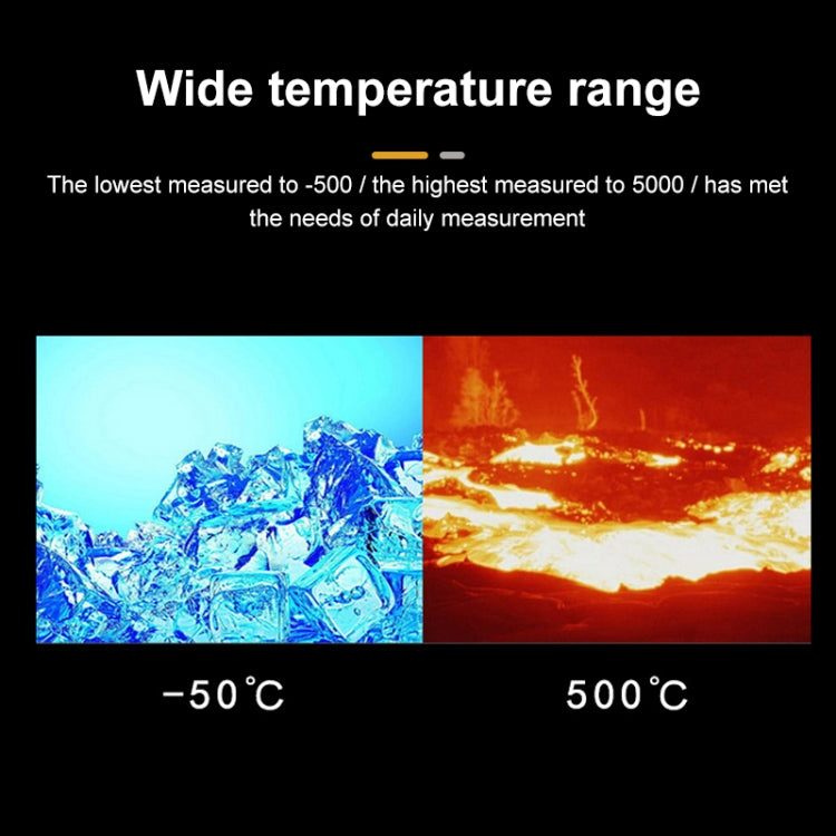 GM500 Durable / Non-contact Infrared Thermometer Measuring Temperature And Humidity, Auto Power Off, LCD Backlight Display