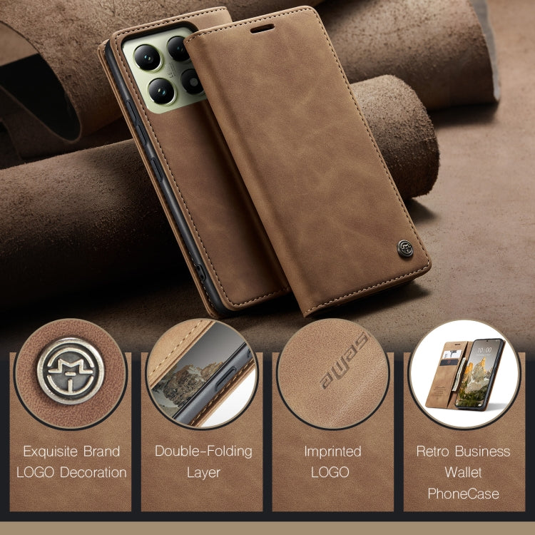 For Xiaomi 14T CaseMe 013 Multifunctional Horizontal Flip Leather Phone Case