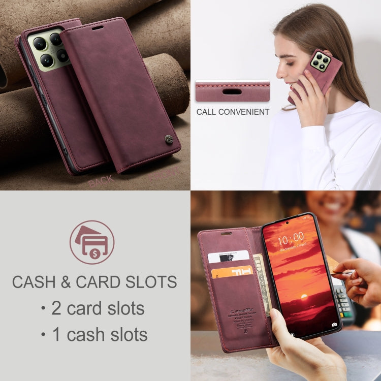 For Xiaomi 14T CaseMe 013 Multifunctional Horizontal Flip Leather Phone Case